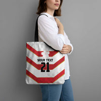 Japan Pacific Rugby 2022-23 Custom Tote Bag Red Sakura Japanese Wave Pattern - Polynesian Pride