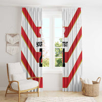 Japan Pacific Rugby 2022-23 Custom Window Curtain Red Sakura Japanese Wave Pattern