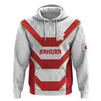 Japan Pacific Rugby 2022-23 Custom Zip Hoodie Red Sakura Japanese Wave Pattern