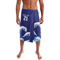 Japan Pacific Rugby Custom Lavalava Go Sakura Japanese Wave Pattern