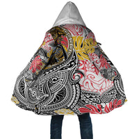 Japanese Samurai Warrior Cloak Colorful Polynesian Tattoo Style - Polynesian Pride