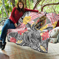 Japanese Samurai Warrior Quilt Colorful Polynesian Tattoo Style LT9 - Polynesian Pride