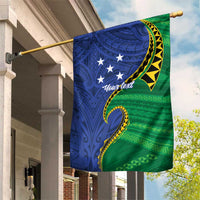 Solomon Islands Independence Day 1978 Personalised Garden Flag Polynesian Pattern with Flag Style