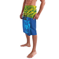 Solomon Islands Rugby Custom Lavalava Simple Coat of arm Polynesian Pattern