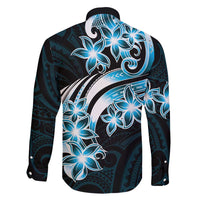 Plumeria Tribal Tattoo Family Matching Mermaid Dress and Hawaiian Shirt Blue Polynesian Pattern LT9 - Polynesian Pride