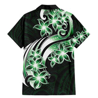 Plumeria Tribal Tattoo Family Matching Mermaid Dress and Hawaiian Shirt Green Polynesian Pattern LT9 - Polynesian Pride