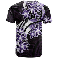 Plumeria Tribal Tattoo T Shirt Purple Polynesian Pattern