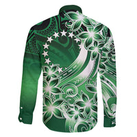 Cook Islands Tattoo Family Matching Off Shoulder Short Dress and Hawaiian Shirt Plumeria Polynesian Pattern