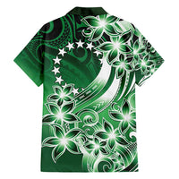 Cook Islands Tattoo Family Matching Short Sleeve Bodycon Dress and Hawaiian Shirt Plumeria Polynesian Pattern