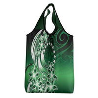 Cook Islands Tattoo Grocery Bag Plumeria Polynesian Pattern