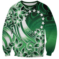 Cook Islands Tattoo Sweatshirt Plumeria Polynesian Pattern