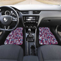 Guam Felis Pasgua Car Mats Pacific Patchwork Xmas Vibes - Polynesian Pride