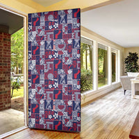 Guam Felis Pasgua Door Cover Pacific Patchwork Xmas Vibes LT9 - Polynesian Pride
