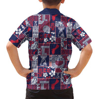 Guam Felis Pasgua Family Matching Long Sleeve Bodycon Dress and Hawaiian Shirt Pacific Patchwork Xmas Vibes LT9 - Polynesian Pride