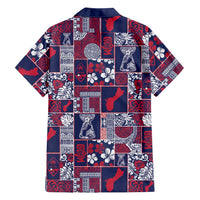 Guam Felis Pasgua Family Matching Long Sleeve Bodycon Dress and Hawaiian Shirt Pacific Patchwork Xmas Vibes LT9 - Polynesian Pride