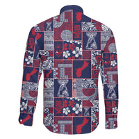 Guam Felis Pasgua Family Matching Short Sleeve Bodycon Dress and Hawaiian Shirt Pacific Patchwork Xmas Vibes LT9 - Polynesian Pride