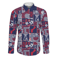 Guam Felis Pasgua Family Matching Summer Maxi Dress and Hawaiian Shirt Pacific Patchwork Xmas Vibes - Polynesian Pride
