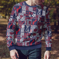 Guam Felis Pasgua Ugly Christmas Sweater Pacific Patchwork Xmas Vibes - Polynesian Pride