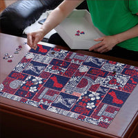 Guam Felis Pasgua Puzzle Pacific Patchwork Xmas Vibes LT9 - Polynesian Pride
