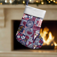 Manuia le Kerisimasi American Samoa Christmas Stocking Pacific Patchwork Xmas Vibes - Polynesian Pride