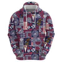 Manuia le Kerisimasi American Samoa Hoodie Pacific Patchwork Xmas Vibes - Polynesian Pride