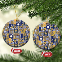 Ekamawir omo Nauru Ceramic Ornament Pacific Patchwork Xmas Vibes - Polynesian Pride