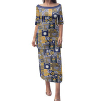 Ekamawir omo Nauru Family Matching Puletasi and Hawaiian Shirt Pacific Patchwork Xmas Vibes - Polynesian Pride