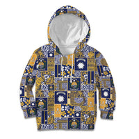 Ekamawir omo Nauru Kid Hoodie Pacific Patchwork Xmas Vibes - Polynesian Pride