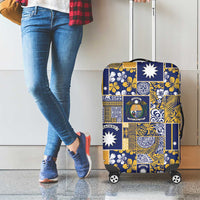 Ekamawir omo Nauru Luggage Cover Pacific Patchwork Xmas Vibes - Polynesian Pride
