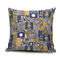 Ekamawir omo Nauru Pillow Cover Pacific Patchwork Xmas Vibes - Polynesian Pride