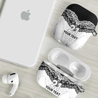 New Zealand Koru Fern Custom AirPods Case Simple Taniko Motif - Polynesian Pride