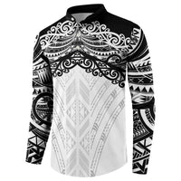 New Zealand Koru Fern Custom Button Sweatshirt Simple Taniko Motif LT9 - Polynesian Pride