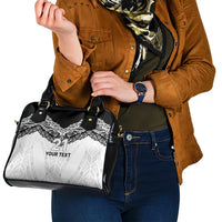 New Zealand Koru Fern Custom Shoulder Handbag Simple Taniko Motif