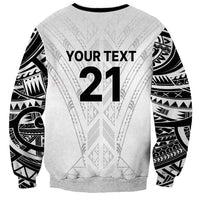 New Zealand Koru Fern Custom Sweatshirt Simple Taniko Motif LT9 - Polynesian Pride