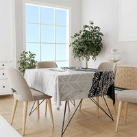 New Zealand Koru Fern Custom Tablecloth Simple Taniko Motif