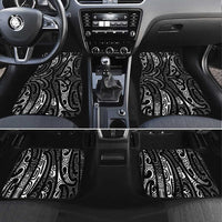 New Zealand Maori Taniko Car Mats Black Kowhaiwhai Puhoro