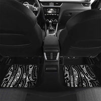 New Zealand Maori Taniko Car Mats Black Kowhaiwhai Puhoro