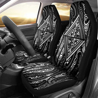 New Zealand Maori Taniko Car Seat Cover Black Kowhaiwhai Puhoro