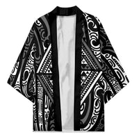New Zealand Maori Taniko Kimono Black Kowhaiwhai Puhoro - Polynesian Pride