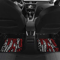 New Zealand Maori Taniko Car Mats Red Kowhaiwhai Puhoro