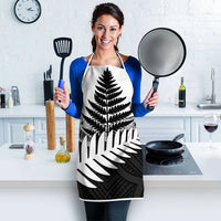 New Zealand Silver Fern Apron Maori Koru Mixed Taniko Pattern - Polynesian Pride
