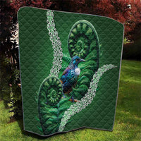 Tui Bird Koru Silver Fern Aotearoa Quilt