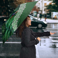 Tui Bird Koru Silver Fern Aotearoa Umbrella