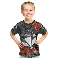 Hawaii Kanaka Maoli Kid T Shirt Polynesian Vintage Vibes LT9 Black - Polynesian Pride