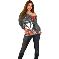 Hawaii Kanaka Maoli Off Shoulder Sweater Polynesian Vintage Vibes LT9 - Polynesian Pride