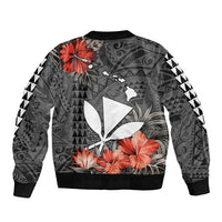 Personalised Hawaii Kanaka Maoli Bomber Jacket Polynesian Vintage Vibes LT9 - Polynesian Pride