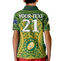 Personalised Cook Islands Rugby Kid Polo Shirt Kukis Athletic Style LT9 - Polynesian Pride