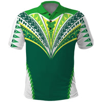 Polynesian Pride Cook Islands Rugby Polo Shirt No1 LT9 Green - Polynesian Pride
