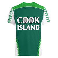 Polynesian Pride Cook Islands Rugby Women V Neck T Shirt No1 LT9 - Polynesian Pride