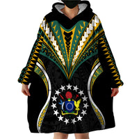 Polynesian Pride Cook Islands Wearable Blanket Hoodie Tribal Wave Style LT9 - Polynesian Pride